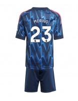 Otroške Nogometnih dresov Arsenal Mikel Merino #23 Gostujoči 2025-26 Kratki rokavi (+ hlače)